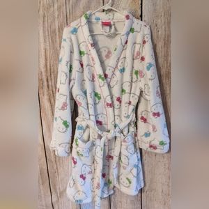 Hello Kitty Women's short bathrobe